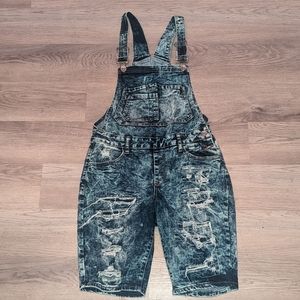 Fashion Bib Overall Shorts